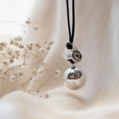 Gravidsmycke basic rund silver | Proud Mama